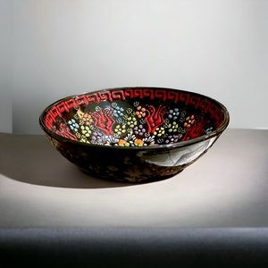6" Ceramic Turkish Anatolian Handmade & Hand Painted Decorative Serving Bowl